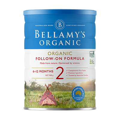 Bellamy’s（ベラミーズ）オーガニック粉ミルク ステップ2（6～12カ月）大缶 900g