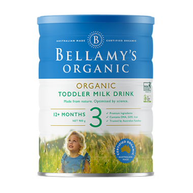 Bellamy’s（ベラミーズ）オーガニック フォローアップミルク ステップ3（1歳～3歳）大缶 900g