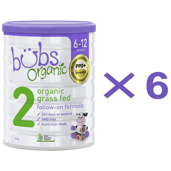 bubs  バブズ  オーガニック粉ミルク （ステップ2 ）6〜12ヶ月  2缶