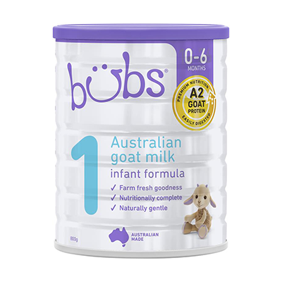 Bubs バブズ オーガニック粉ミルク STEP1（0～6カ月）800g 2缶 