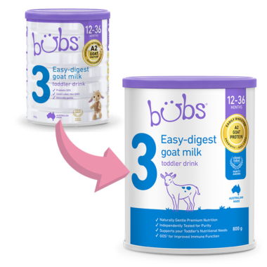Bubs（バブズ）ヤギ・ゴートミルク ステップ3（1歳～3歳）大缶 800g 山羊乳 A2ミルク