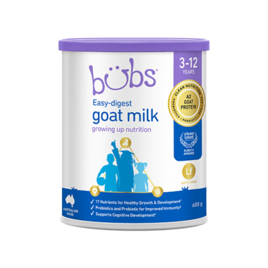 Bubs（バブズ）ゴート ジュニアサポートミルク（３歳～１２歳）中缶 600g | ゴートミルク(ヤギミルク)